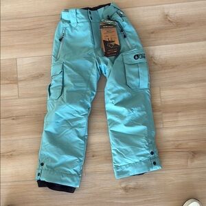 PICTURE Kids Size 8 Cloud Blue Snow Pants